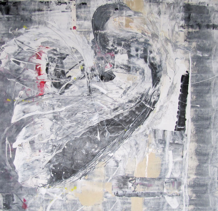 Malerei mit dem Titel "Mother Goose is ver…" von Dmitri Matkovsky, Original-Kunstwerk, Acryl