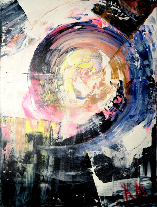 Schilderij getiteld "Spinning Around" door Dmitri Matkovsky, Origineel Kunstwerk, Acryl