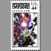 Artcraft titled "new_alien_postage-" by Dmitri Matkovsky, Original Artwork