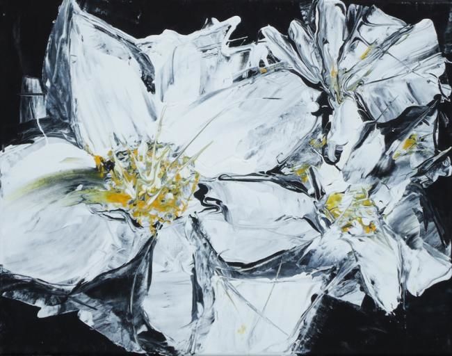 Painting titled "flowers 3" by Dmitri Matkovsky, Original Artwork, Oil