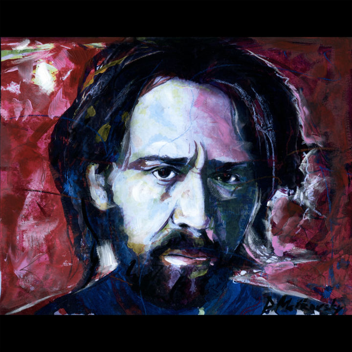 Painting titled "SHNUROVS PORTRET 4,…" by Dmitri Matkovsky, Original Artwork, Oil