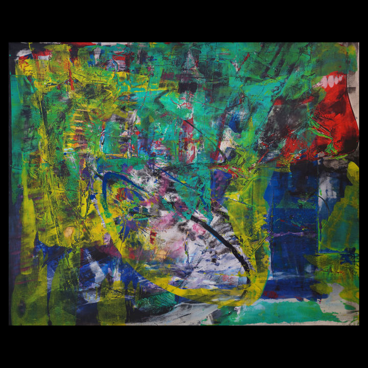 Super Henri Matisse Spring Garden - BIG Original mixed media painting QC-07