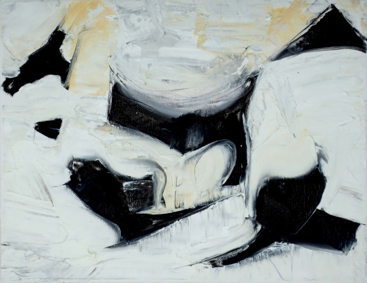 Schilderij getiteld "Creme Brulee IN Met…" door Dmitri Matkovsky, Origineel Kunstwerk, Acryl