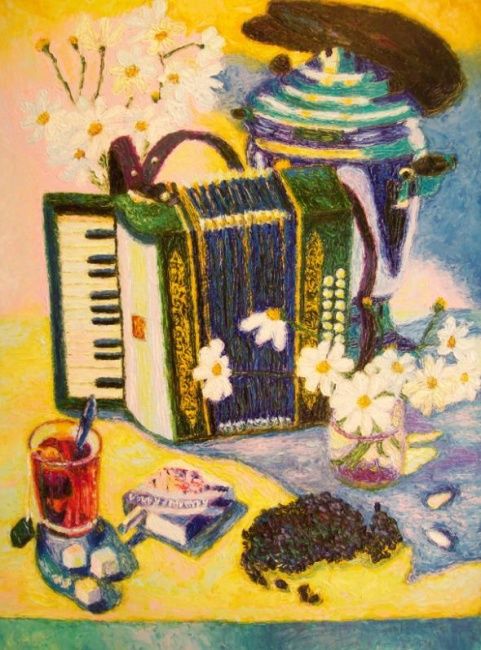 Pintura titulada "Воскресенье    Sund…" por Julia Musina, Obra de arte original, Oleo