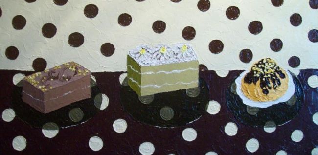 Peinture intitulée "Три. Rub." par Julia Musina, Œuvre d'art originale, Huile