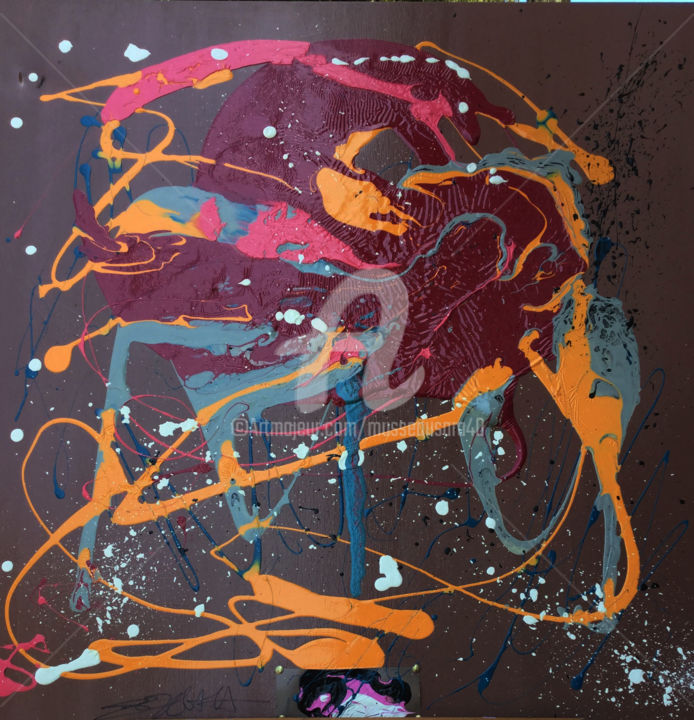Картина под названием "elena ,le souffle d…" - Sara Musseau, Подлинное произведение искусства, Акрил
