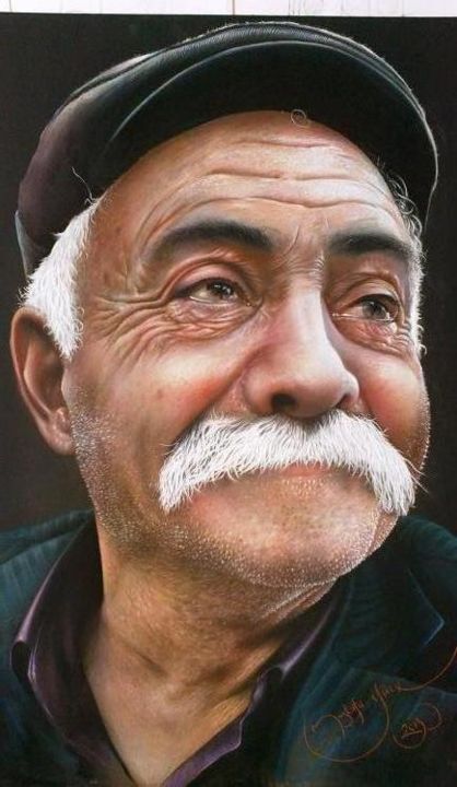 Dessin intitulée "SOFT PASTEL MUSTAFA…" par Mustafa Yüce, Œuvre d'art originale, Pastel