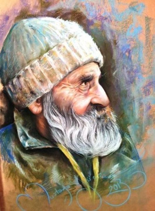Рисунок под названием "soft pastel MUSTAFA…" - Mustafa Yüce, Подлинное произведение искусства