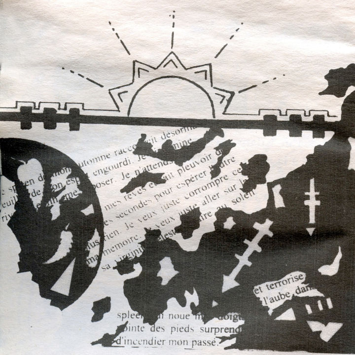 Dibujo titulada "Le spleen" por Mustapha Dali, Obra de arte original, Tinta