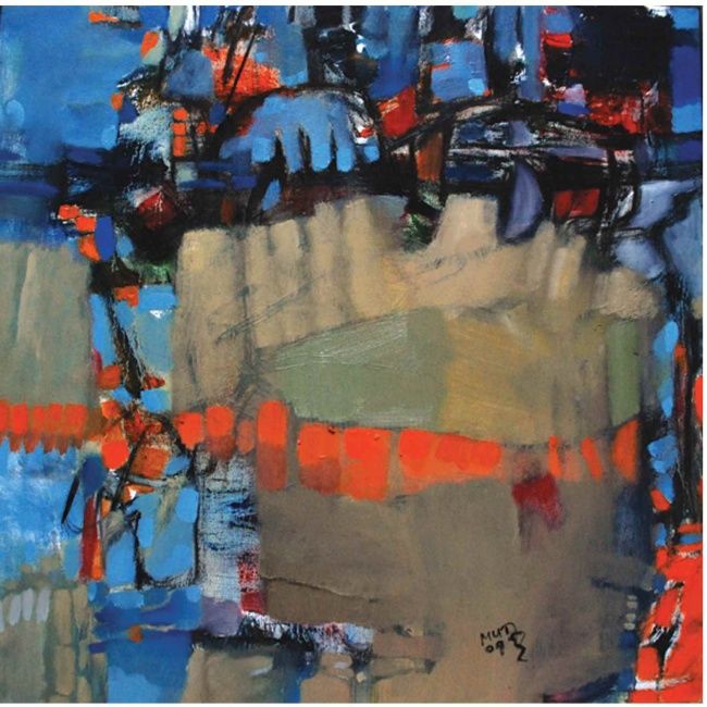 Pittura intitolato "oil colour on canvas" da Mutaz Elemam, Opera d'arte originale