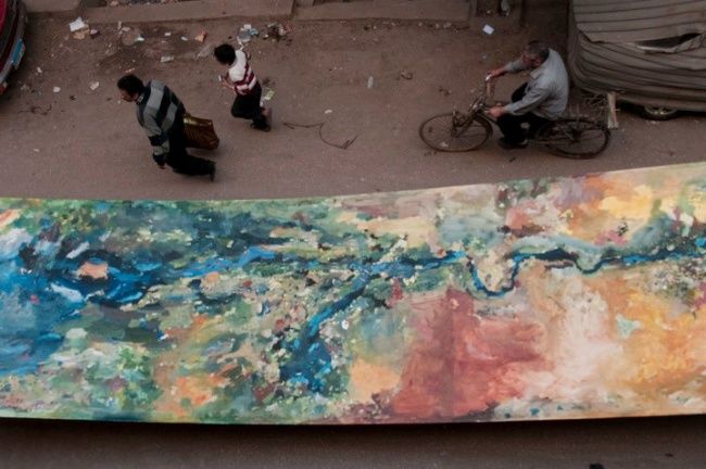 Ζωγραφική με τίτλο "oil colour on canvas" από Mutaz Elemam, Αυθεντικά έργα τέχνης
