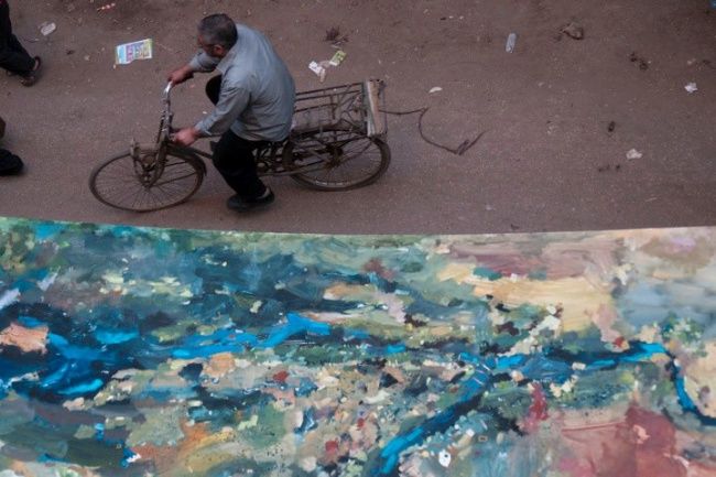 Ζωγραφική με τίτλο "oil colour on canvas" από Mutaz Elemam, Αυθεντικά έργα τέχνης