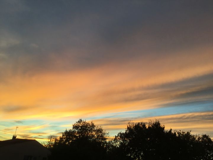 Photographie intitulée "même le ciel est ja…" par Murielle Viret, Œuvre d'art originale