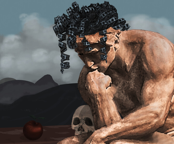 Arte digitale intitolato "Ad nauseam" da Muz, Opera d'arte originale, Collage digitale