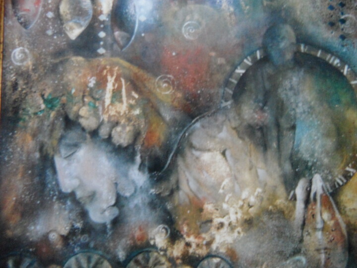 Schilderij getiteld "Under the sea" door Mv Andriel, Origineel Kunstwerk, Anders