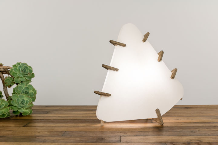 Artisanat intitulée "lampe Dandine" par Mathieu Widloecher, Œuvre d'art originale