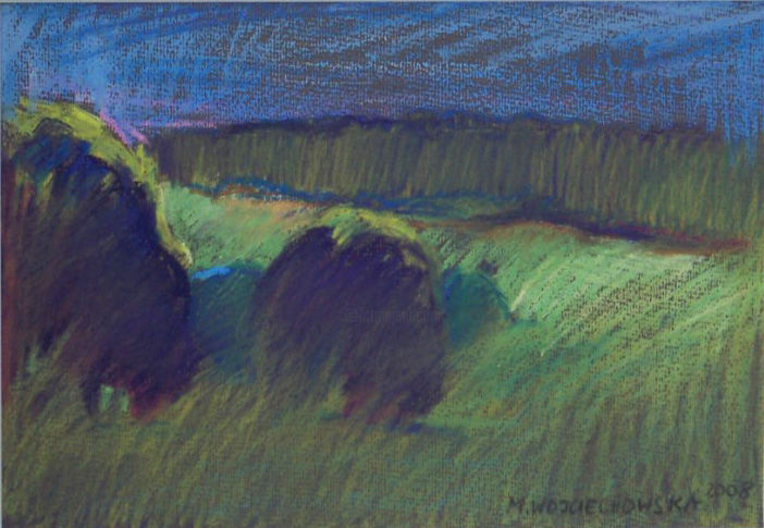 Drawing titled "Untitled" by Magdalena Wojciechowska, Original Art, Pastel