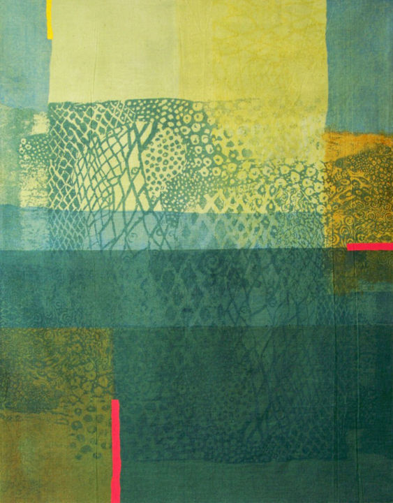Отпечатки и Гравюры под названием "'A Field of Hope'" - Magdalena Wojciechowska, Подлинное произведение искусства, Шелкограф…