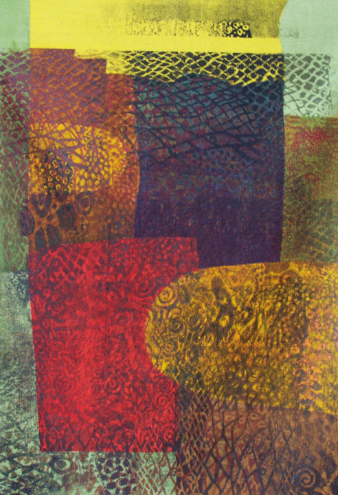 Printmaking titled "'Wild Land'" by Magdalena Wojciechowska, Original Art, Screenprinting