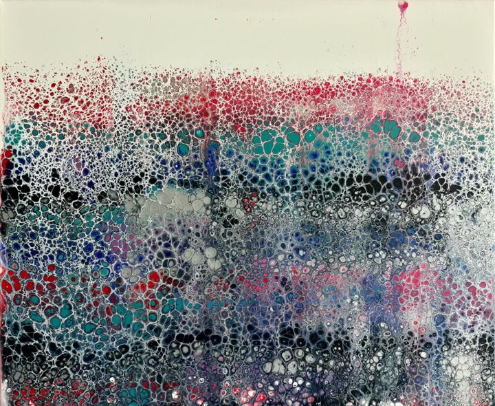 Peinture intitulée "One eyes" par Myaa, Œuvre d'art originale, Acrylique