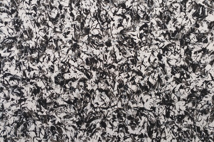 Peinture intitulée "Black and White 3 b…" par M.Y.Art, Œuvre d'art originale, Acrylique