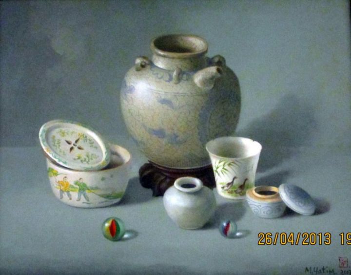 Painting titled "2013 Ceramic Wares…" by M Yatim, Original Artwork