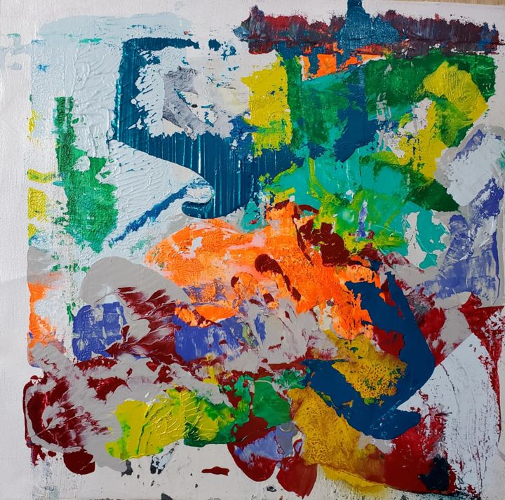 Painting titled "#2" by Myk Condra, Original Art, Acrylic