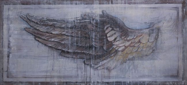 Peinture intitulée "ailes" par Myla, Œuvre d'art originale