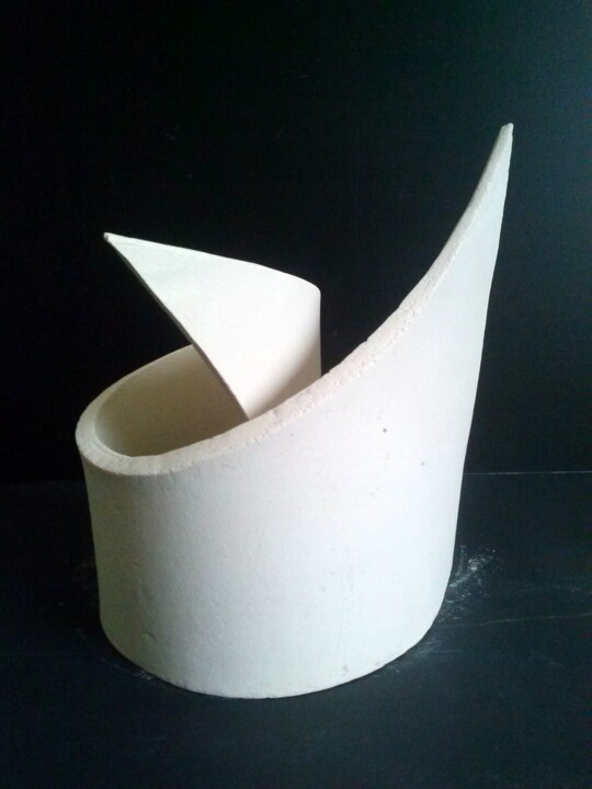 Sculpture titled "Voiles" by Mylène Cg, Original Artwork, Ceramics