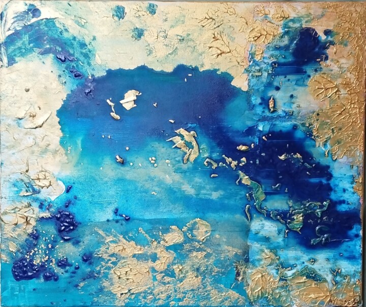 Peinture intitulée "Évasion" par Mylène Gau, Œuvre d'art originale, Acrylique Monté sur Châssis en bois