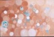 Painting titled "BULLES BULLES" by Mylène Jarnaud, Original Artwork, Oil