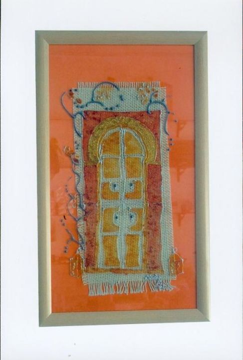 Peinture intitulée "porte de sidi bouss…" par Mymart, Œuvre d'art originale