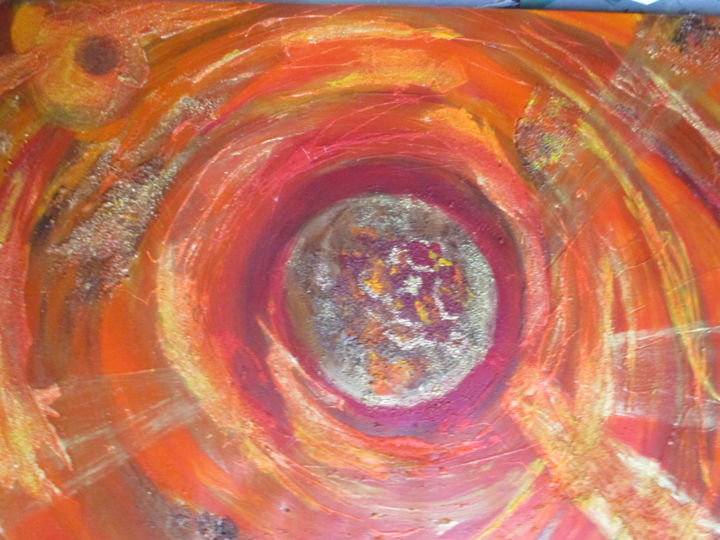 Schilderij getiteld "galaxie" door Arainis, Origineel Kunstwerk, Acryl