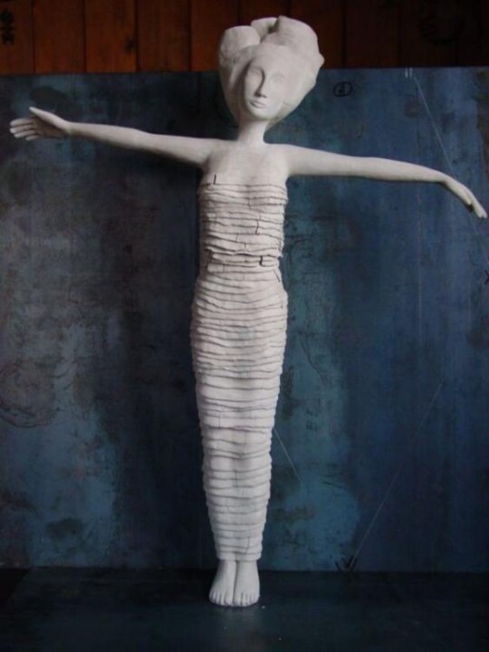Sculpture intitulée "Galatée" par Myriam Ferrer, Œuvre d'art originale, Céramique