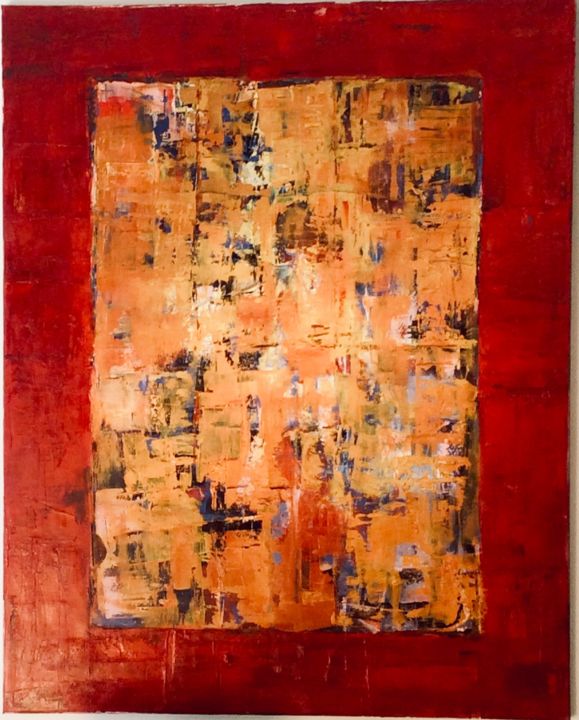 Pintura titulada "Kleur en grens" por Myriam Jadot, Obra de arte original, Oleo