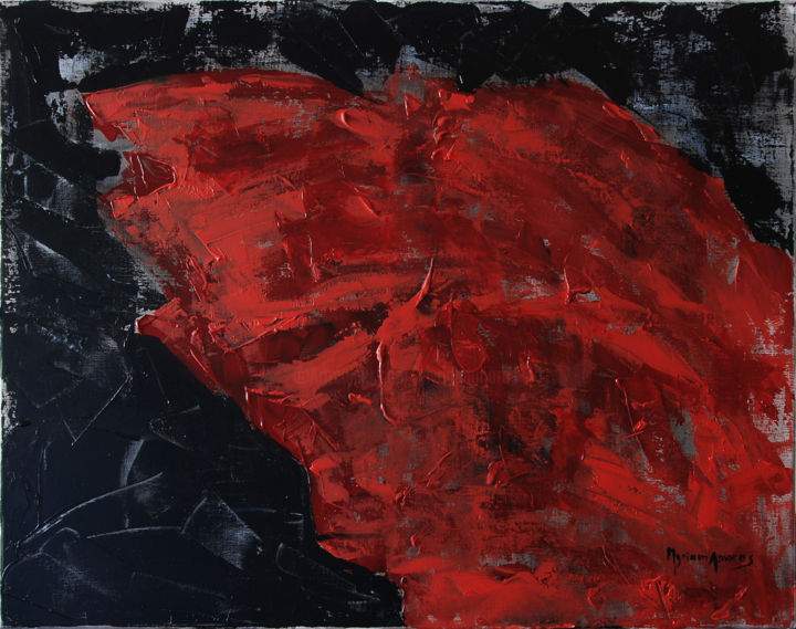 Pittura intitolato "La cape" da Myriam Amoros, Opera d'arte originale, Acrilico
