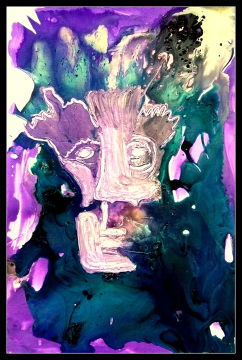 Painting titled "cogito-ergo-sum.jpg" by Mysane, Original Artwork, Acrylic