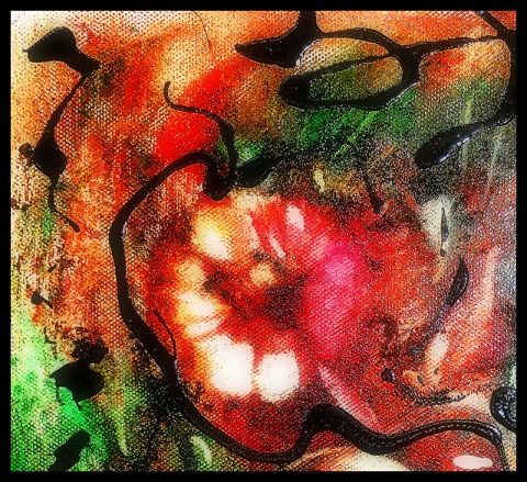 Digital Arts titled "fleur" by Mysane, Original Artwork, Digital Painting