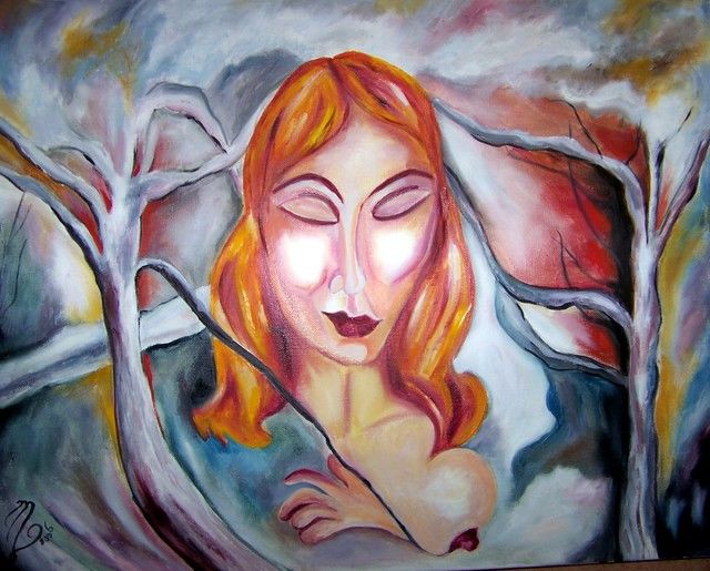 Peinture intitulée "histoire-d-amour.jpg" par Mysane, Œuvre d'art originale, Huile