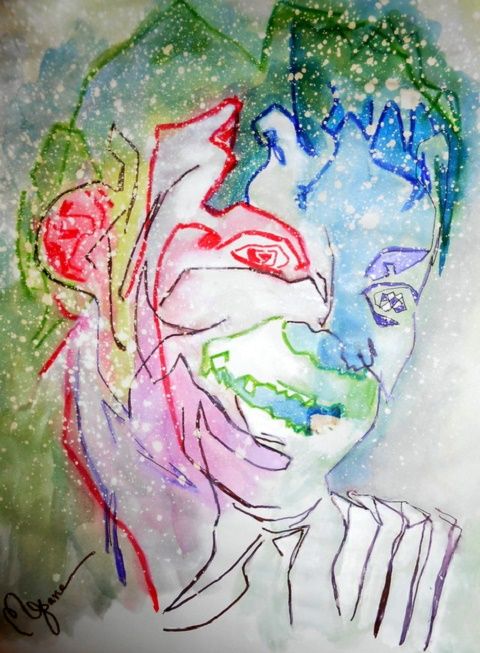Painting titled "Michaël Jackson" by Mysane, Original Artwork, Other