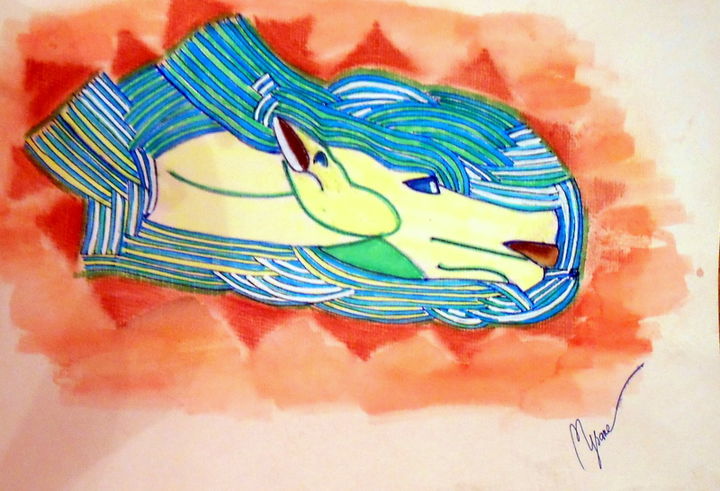 Dessin intitulée "la-proa-del-bote.jpg" par Mysane, Œuvre d'art originale, Encre