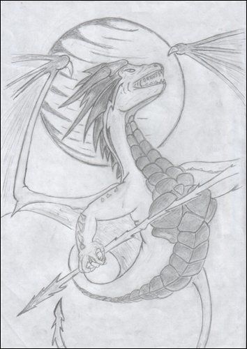 Peinture intitulée "Dragon" par Mikey, Œuvre d'art originale