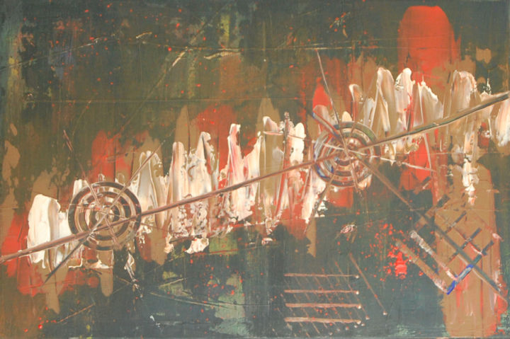 Painting titled "Vintage one" by N.A. Dietzen, Original Artwork
