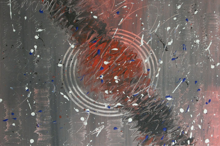Malerei mit dem Titel "Circle of Life" von N.A. Dietzen, Original-Kunstwerk, Acryl