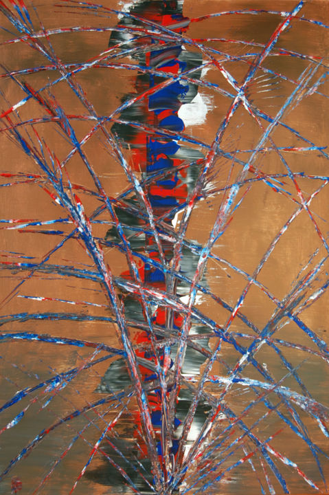 Peinture intitulée "Liberte" par N.A. Dietzen, Œuvre d'art originale, Acrylique