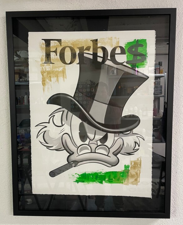 Painting titled "PICSOU FORBE$" by N Nathan, Original Artwork, Acrylic