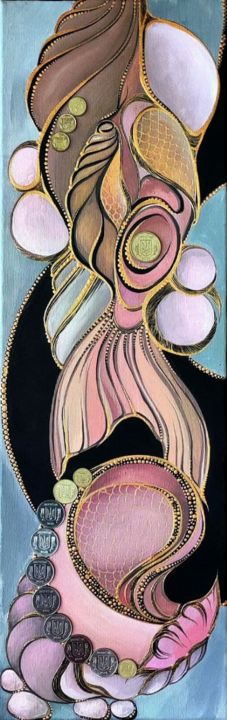 Картина под названием "Бездонное богатство" - Катаріна Савченко, Подлинное произведение искусства, Акрил