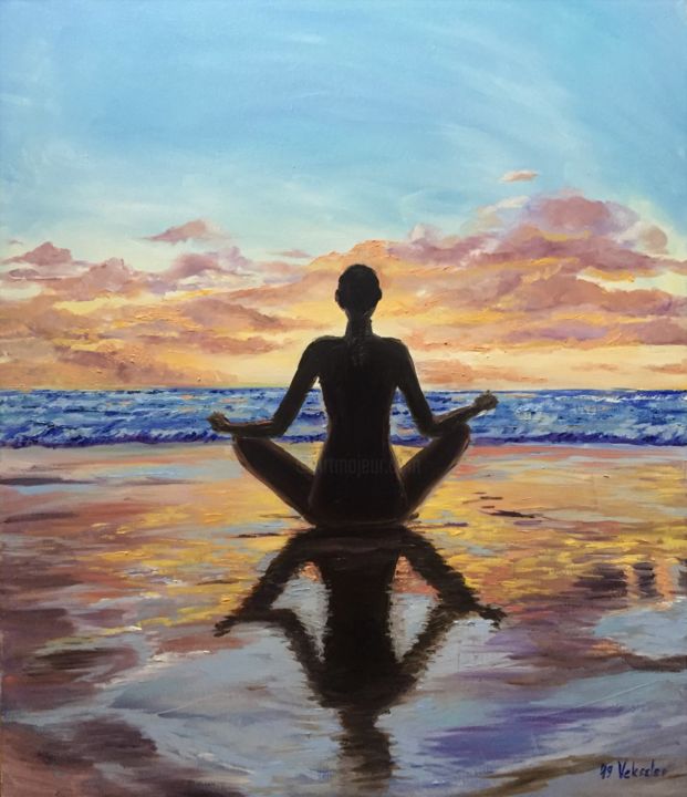 Painting titled "Peace" by Nelli Vekszler, Original Art, Oil