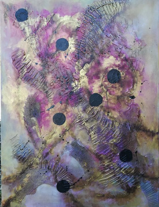 Painting titled "spleen" by Nadine Warnet-Ponsart, Original Artwork, Acrylic