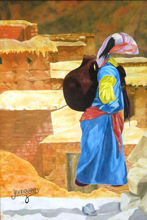 Peinture intitulée "13335923-1301586026…" par Nabil Radouani, Œuvre d'art originale, Huile